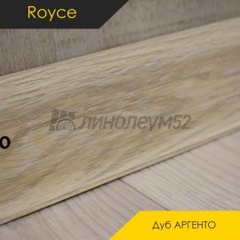 Плинтус ROYCE 58 - Дуб АРГЕНТО 831 / ПВХ