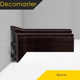 Плинтус - D232 / DECOMASTER -  Плинтус DECOMASTER D232 - ВЕНГЕ 433 / ПВХ