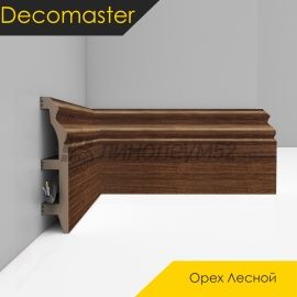 Плинтус - D232 / DECOMASTER -  Плинтус DECOMASTER D232 - ОРЕХ ЛЕСНОЙ 74 / ПВХ